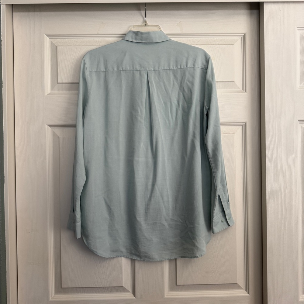 UNIQLO Mint Green Rayon Shirt - Picture 2 of 5